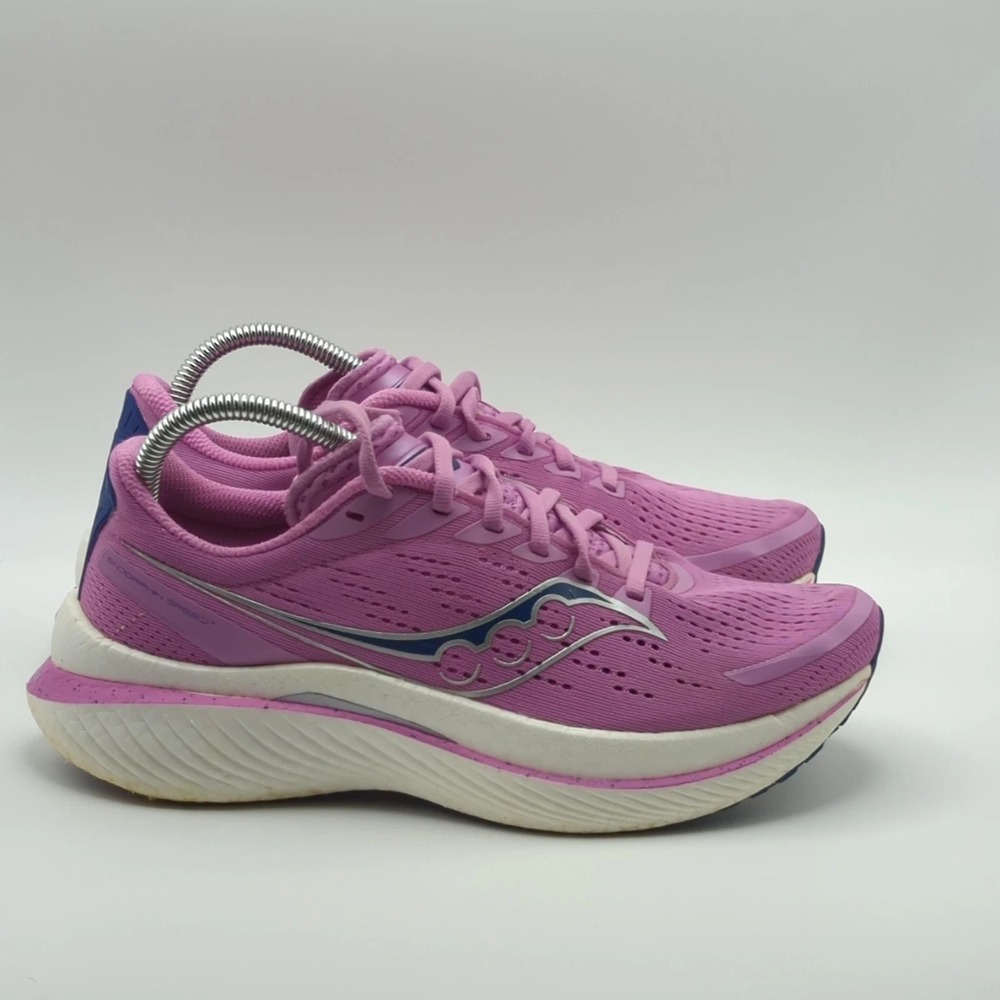 Saucony Endorphin Speed 3 Shoes Womens Size 9.5‎ Pink Running Sneakers S10756-38